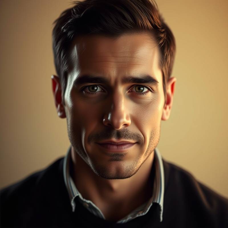 Retrato de Javier Sánchez, profesor de dicción y expresión oral